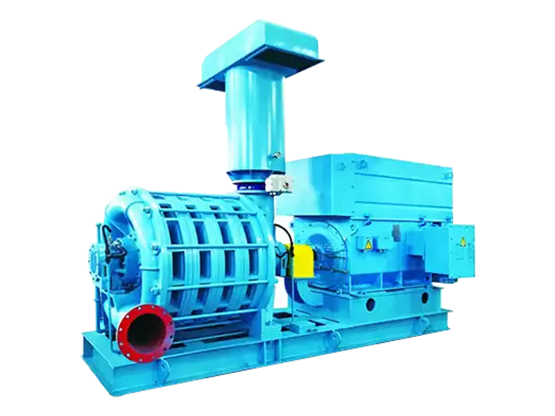 Low flow inlet multi-stage centrifugal blower