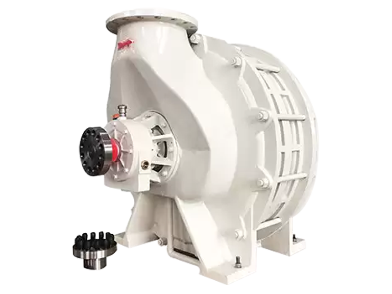 Medium flow inlet multi-stage centrifugal blower